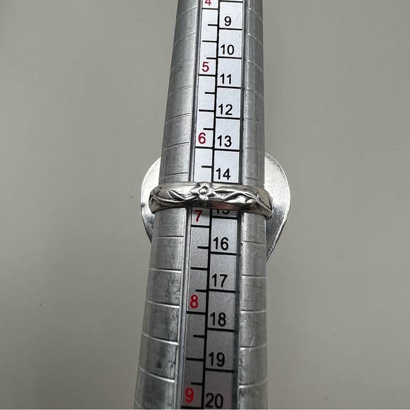 New Blue Botswana Agate Silver Overlay Ring Size 6.5 - 6.75 - Picture 3 of 3